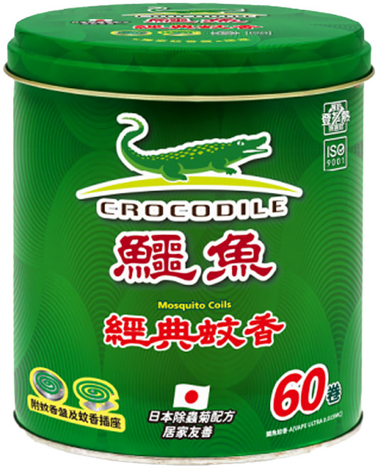 鱷魚 鐵罐蚊香, 750g, 1罐