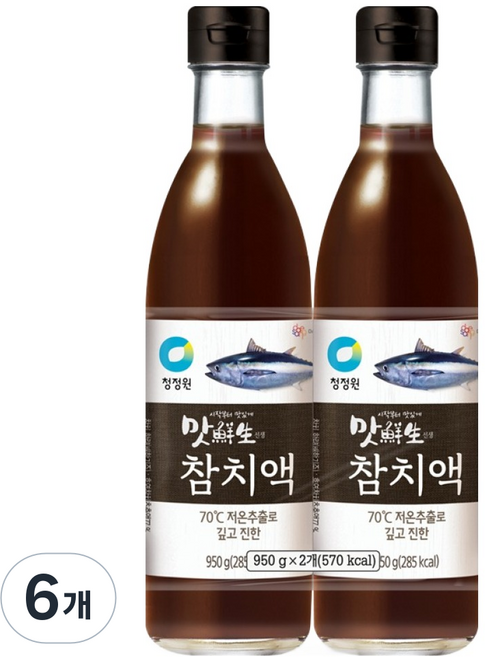 맛선생 참치액, 950g, 6개