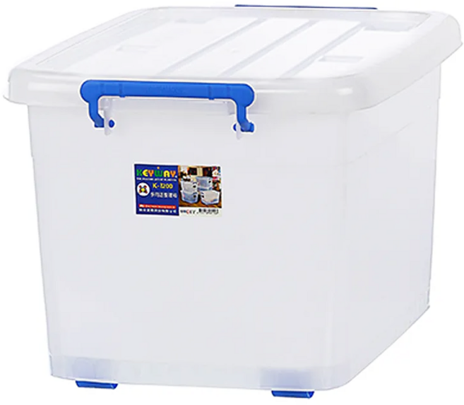 KEYWAY 聯府 滑輪掀蓋整理箱 收納箱 110L, 透明色, 1個