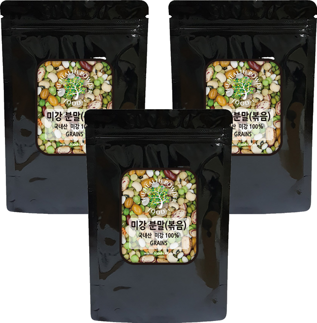 스쿨아이 국내산 미강 분말 볶음, 200g, 3개