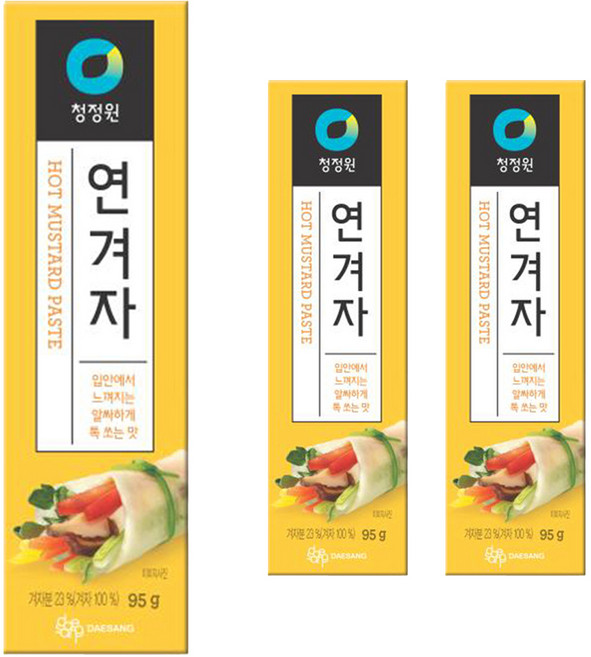 청정원 연겨자, 95g, 3개