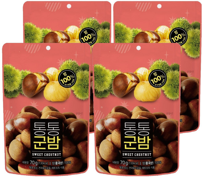 Nutree 胖胖烤栗子, 70g, 4個