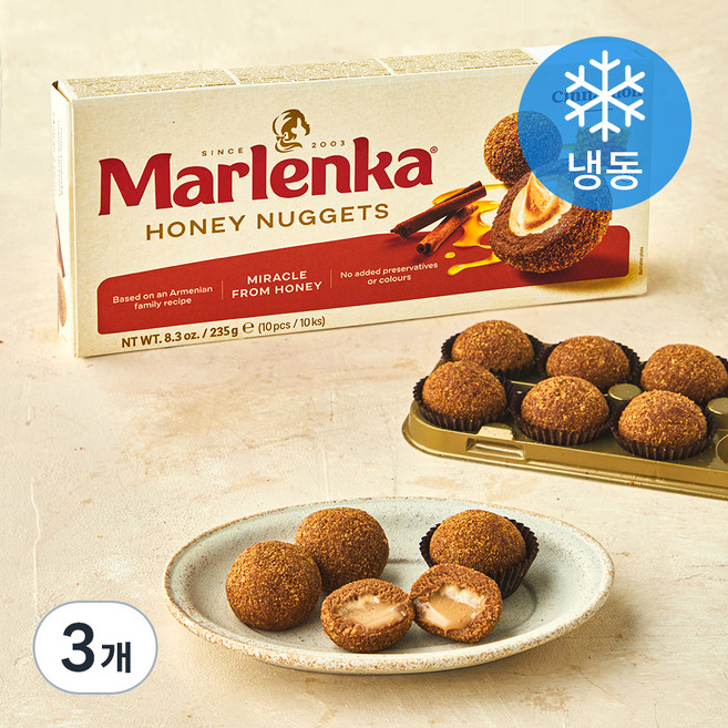 말렌카 허니너겟 시나몬 (냉동), 235g, 1개입, 3개