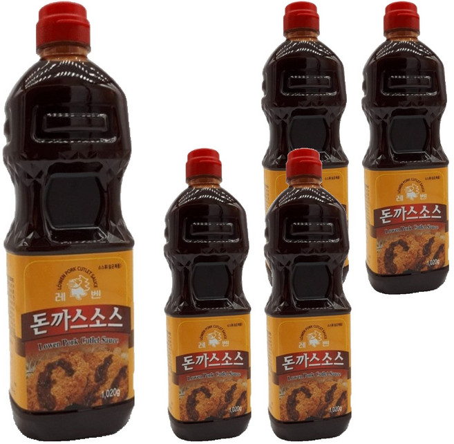 레벤 돈까스소스, 1.02kg, 5개