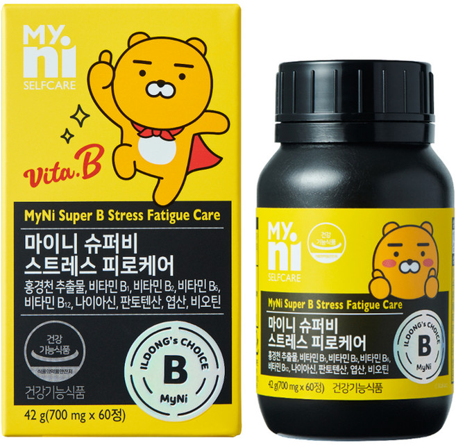 마이니 슈퍼비 스트레스 피로케어, 60정, 1개