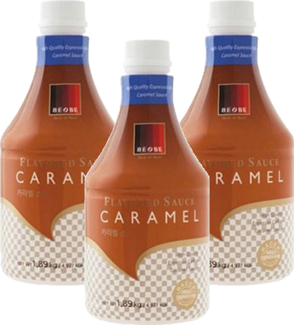 베오베 카라멜 소스, 1.89kg, 3개