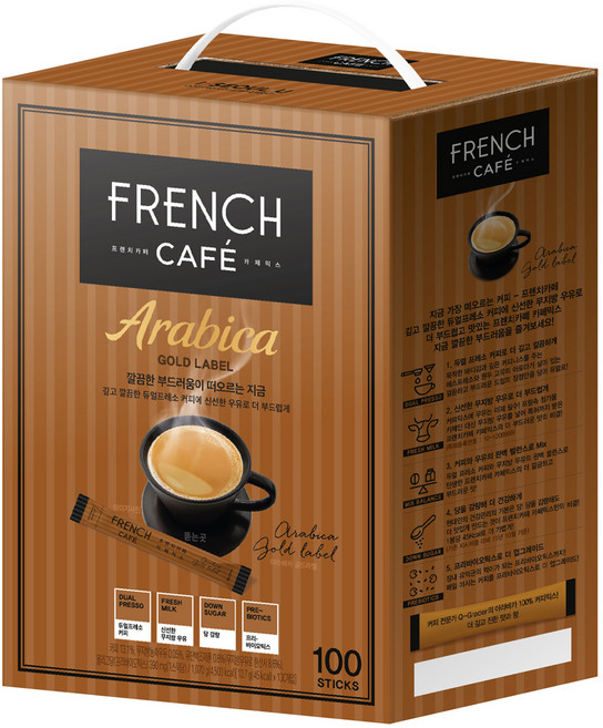 프렌치카페 아라비카 골드라벨 커피믹스, 10.7g, 100개입, 1개
