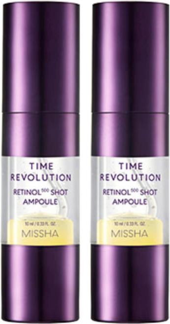 미샤 타임레볼루션 레티놀 500 샷 앰플, 10ml, 2개