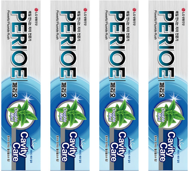 페리오 캐비티케어 알파 불소치약, 160g, 4개