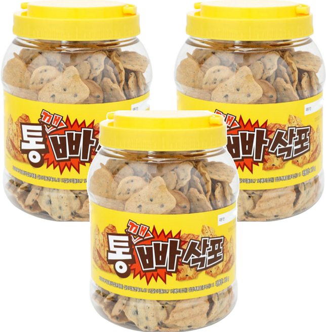명성식품 통 깨 빠삭포, 220g, 3개