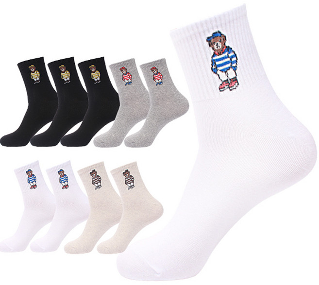 두발로 남성용 베어 카바양말 10켤레