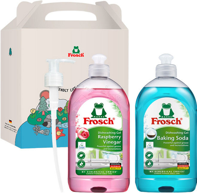 프로쉬 주방세제 라즈베리 + 소다 + 펌프 선물세트, 1세트