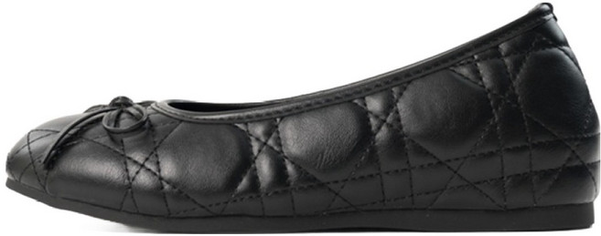 아르메데스 여성용 퀄팅 리본 발레리나 플랫슈즈 AR-2020