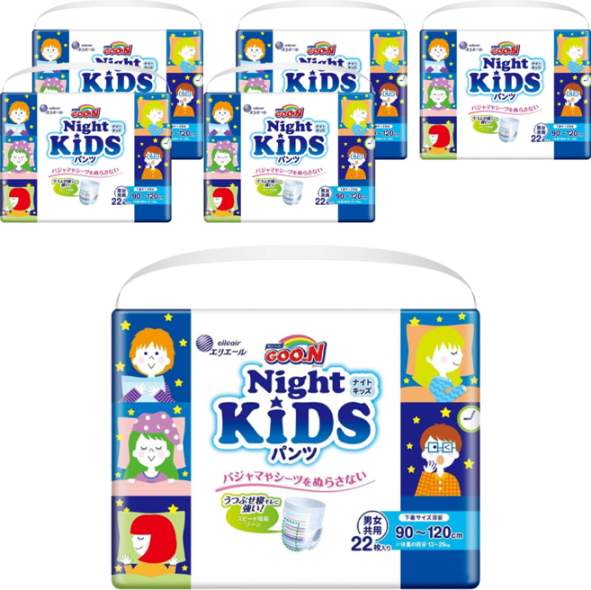 GOO.N 大王 日本境內版 YA安褲/尿布, L, 132片