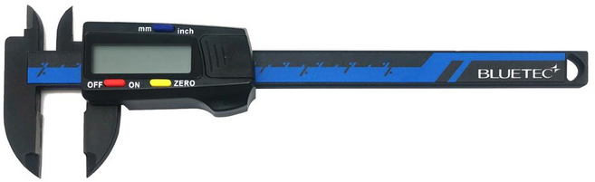 블루텍 디지털 캘리퍼 플라스틱 150mm BD-DC150P, 1개