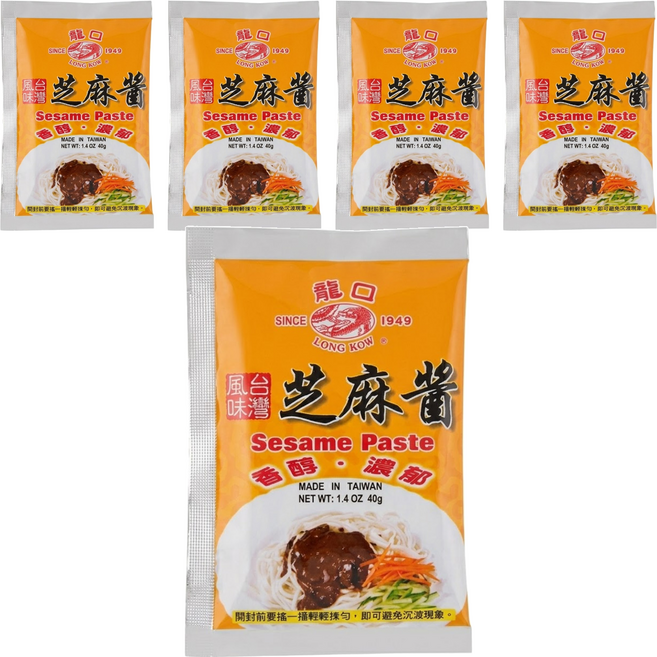 龍口 芝麻醬包, 40g, 5包