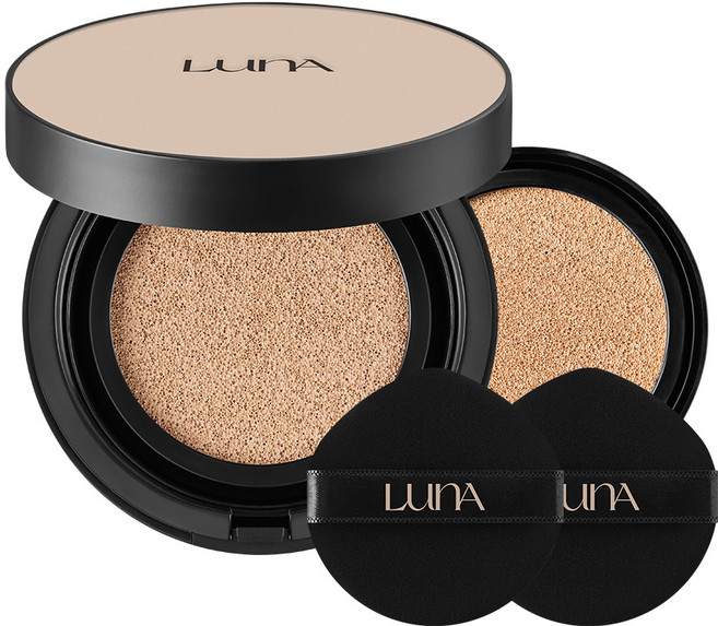 LunA 長效遮瑕服貼氣墊粉餅正裝 13.5g+替換蕊組, 23M Medium Beige, 1組