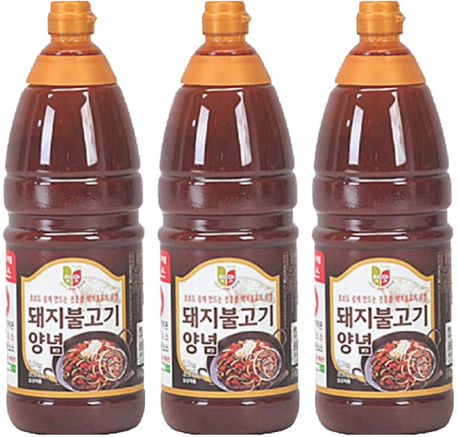 청우식품 돼지불고기양념, 2.1kg, 3개