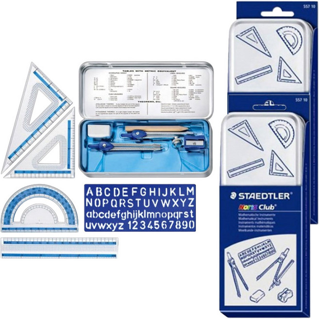 스테들러 노리스클럽 수학교구 세트, 혼합색상, 2세트