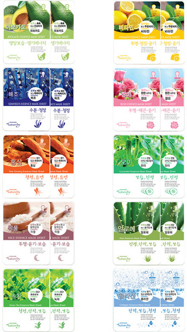 COCOPHARM 네이처바이 에센스 B타입 마스크팩, 100개입, 2개