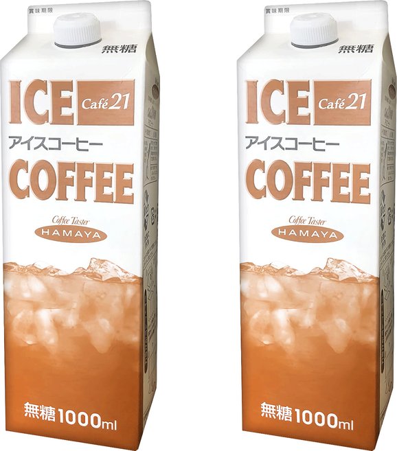 HAMAYA Café 21 黑咖啡 無糖, 2個, 1L