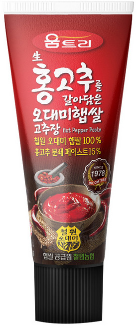 움트리 생홍고추를 갈아담은 오대미 햅쌀 고추장, 120g, 1개