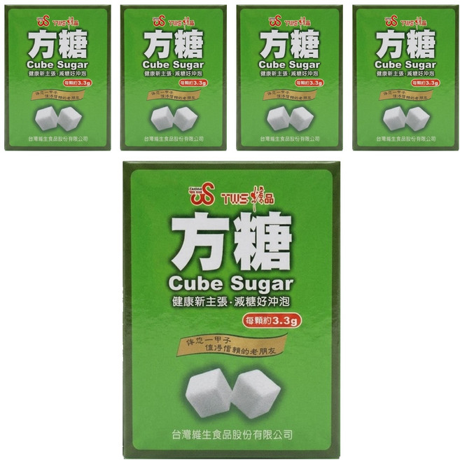 TWS 維生 方糖 105顆, 340g, 5盒