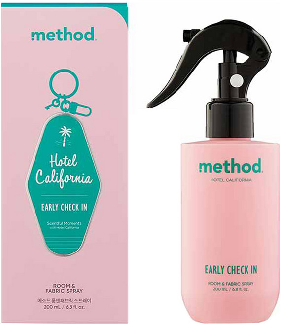메소드 룸앤패브릭 스프레이 얼리체크인 향 실내 탈취제 본품, 200ml, 1개