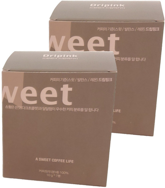 드립핑크 니카라과 드립백커피, 7개입, 2개, 10g