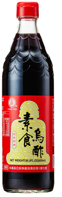 KONG YEN 工研 素食烏醋, 600ml, 1瓶