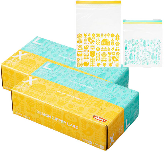 Hero Design 夾鏈袋組 大型*50入+特大型*30入, 混合, 1組, 2組