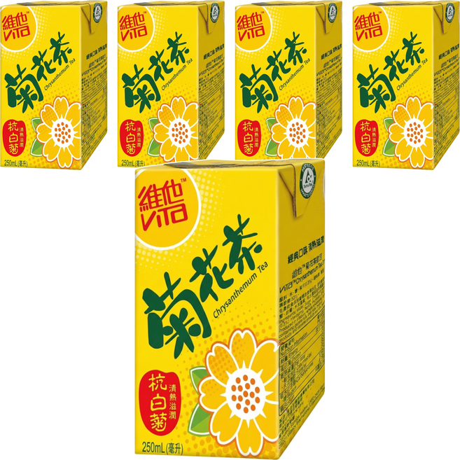 ViTa 維他 菊花茶飲品, 250ml, 5入