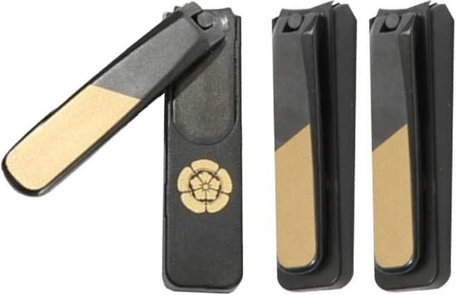 제이케이네트웍스 일본 니켄 무사 손톱깎이, 블랙(오다 노부나가), 3개