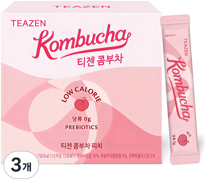 티젠 콤부차 피치, 5g, 50개입, 3개