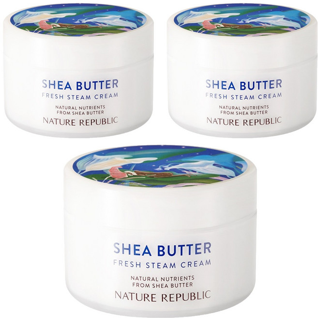 네이처리퍼블릭 쉐어버터 프레시 스팀 크림 지복합성용, 100ml, 3개