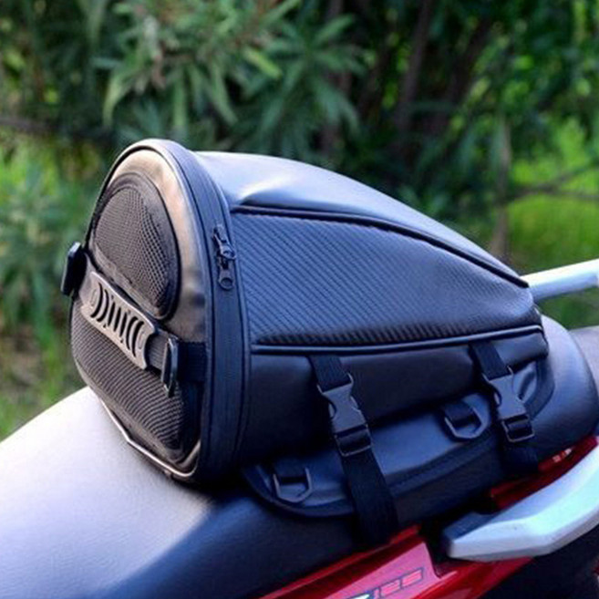 앤티스 편리한 오토바이 크로스백 멀티 리어백 방수형, 블랙