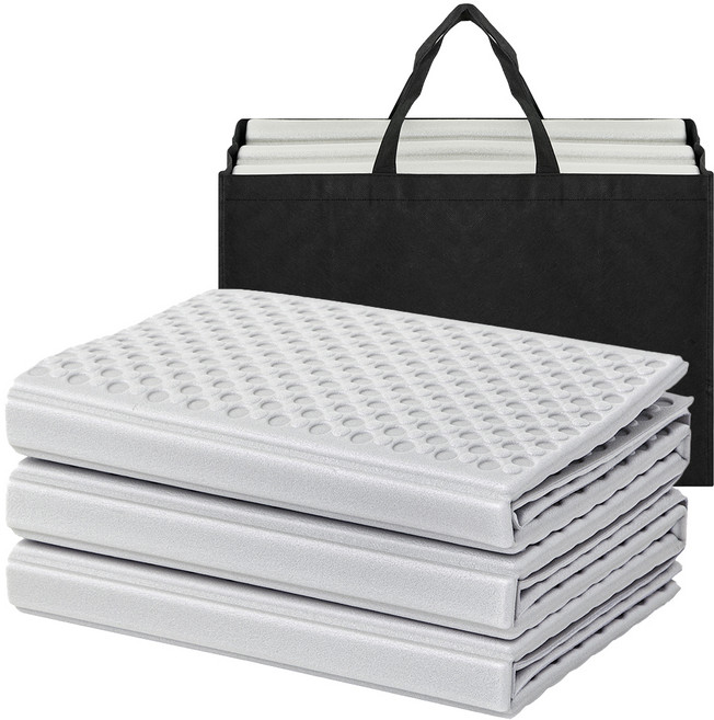 코멧 3단 폴딩 캠핑매트 중형, 그레이