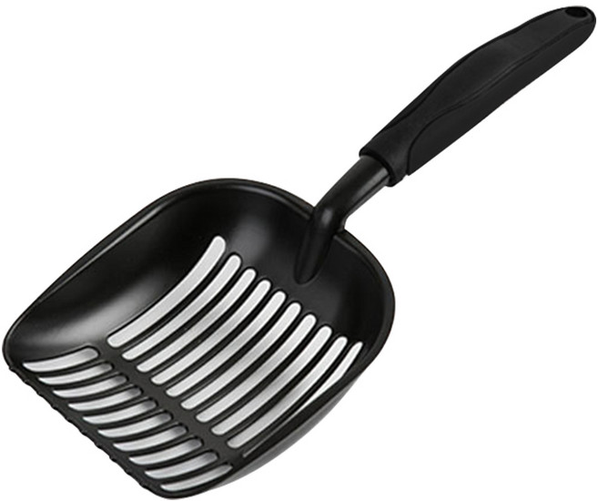 세이코코아 고양이 스틸 모래삽 일반형, 블랙, 1개