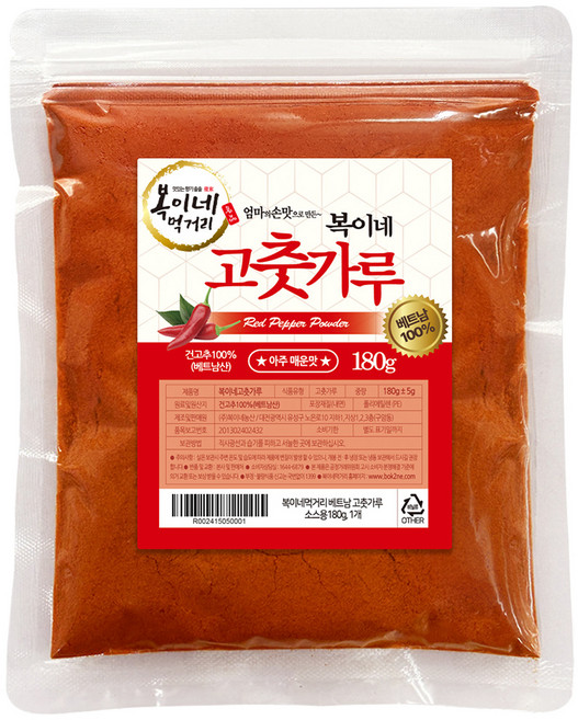 복이네먹거리 베트남 고춧가루 소스용, 180g, 1개