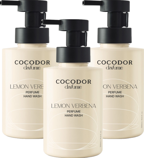 코코도르 퍼퓸 핸드워시 레몬버베나, 500ml, 3개