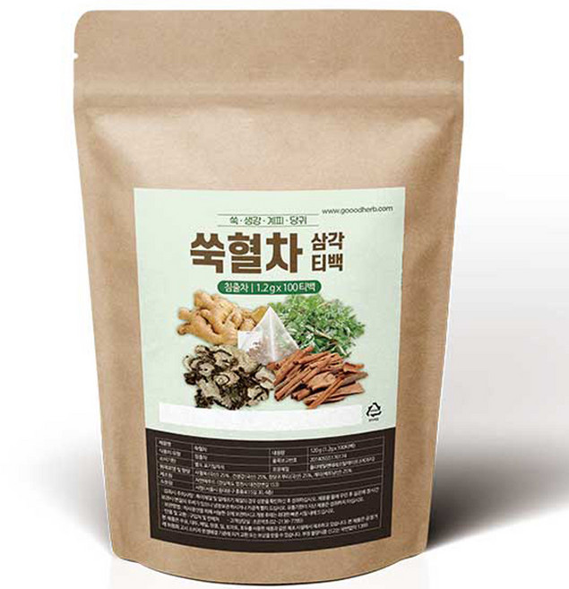 조은약초 쑥혈차 삼각티백, 120g, 100개입, 1개