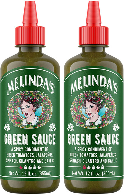 멜린다스 그린핫소스, 2개, 355ml