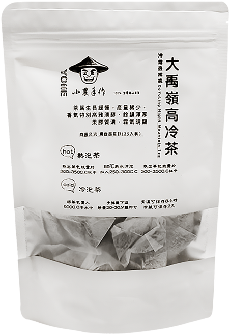 YOIIE 小農手作 大禹嶺極品高冷三角立體茶包, 3g, 25包, 1袋