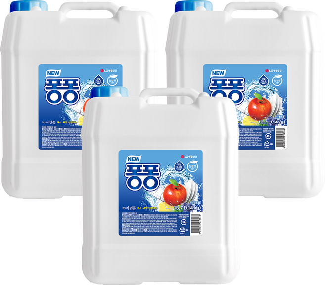 퐁퐁 뉴 주방세제, 13.7L, 3개