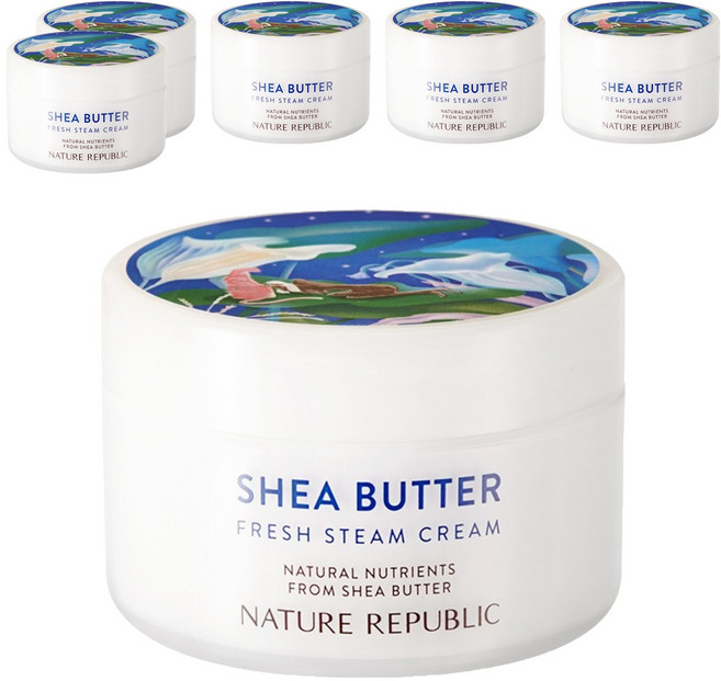 네이처리퍼블릭 쉐어버터 프레시 스팀 크림 지복합성용, 100ml, 6개