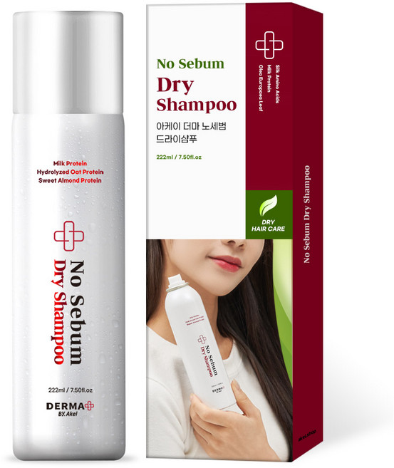 아케이 노세범 드라이샴푸 프레쉬 우디머스크향, 222ml, 1개