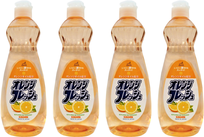 日本 awas 洗碗精 柑橘, 600ml, 4瓶