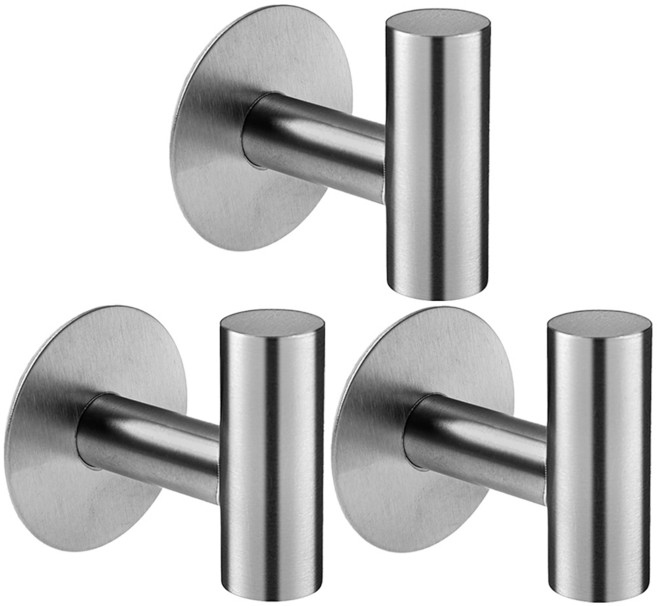 코멧 홈 고급형 부착식 다용도 벽걸이, 실버, 3개