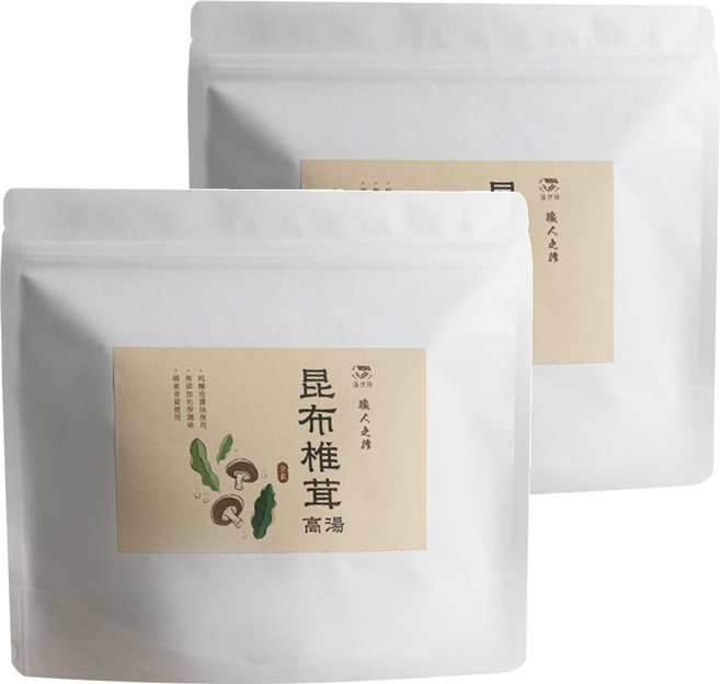 藻作坊 昆布椎茸高湯包 12包, 168g, 2袋
