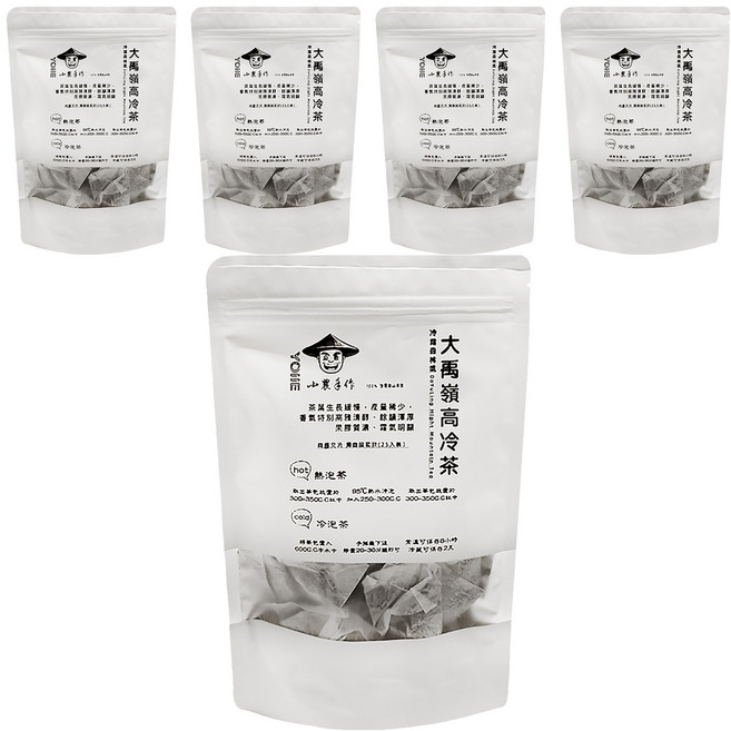 YOIIE 小農手作 大禹嶺極品高冷三角立體茶包, 3g, 25包, 5袋